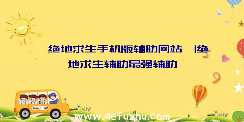 「绝地求生手机版辅助网站」|绝地求生辅助最强辅助